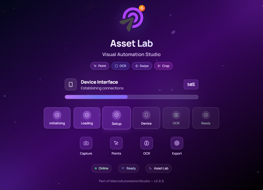 Asset Lab capturing on-screen image assets in Macro Automation Studio