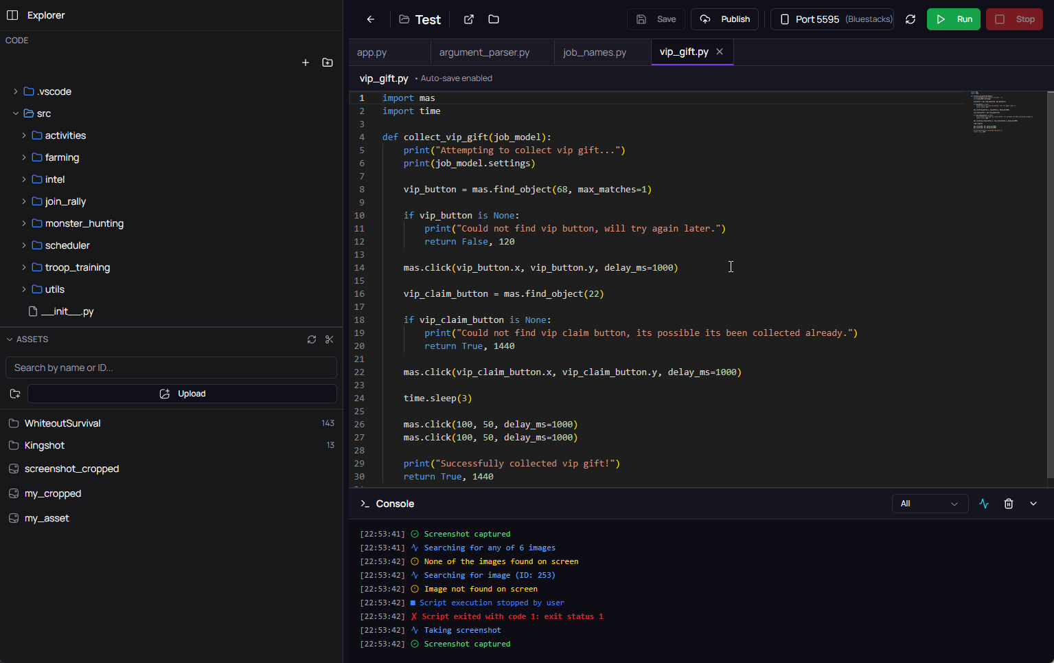 Python IDE and SDK in Macro Automation Studio