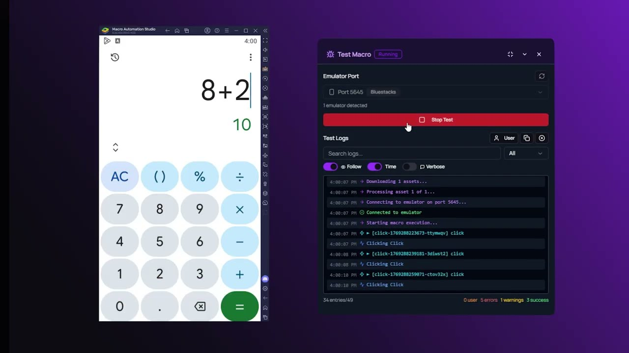 Macro Automation Studio demo video